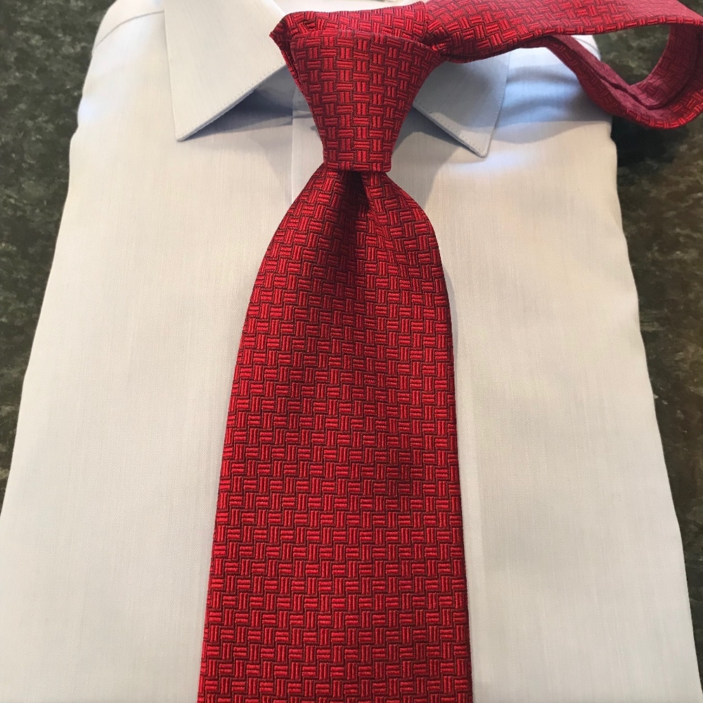 Brooks Brothers Power Red Pattern Tie